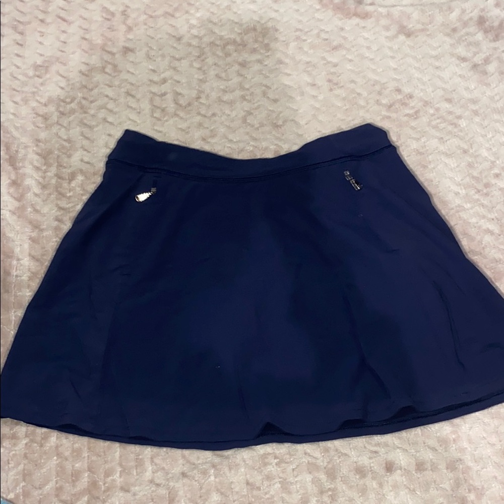 Navy Blue Skater Skirt